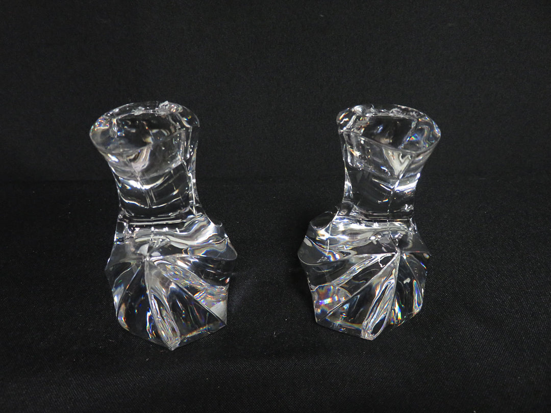 Orrefors "Camee" Candlesticks