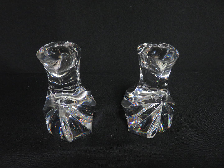 Orrefors "Camee" Candlesticks