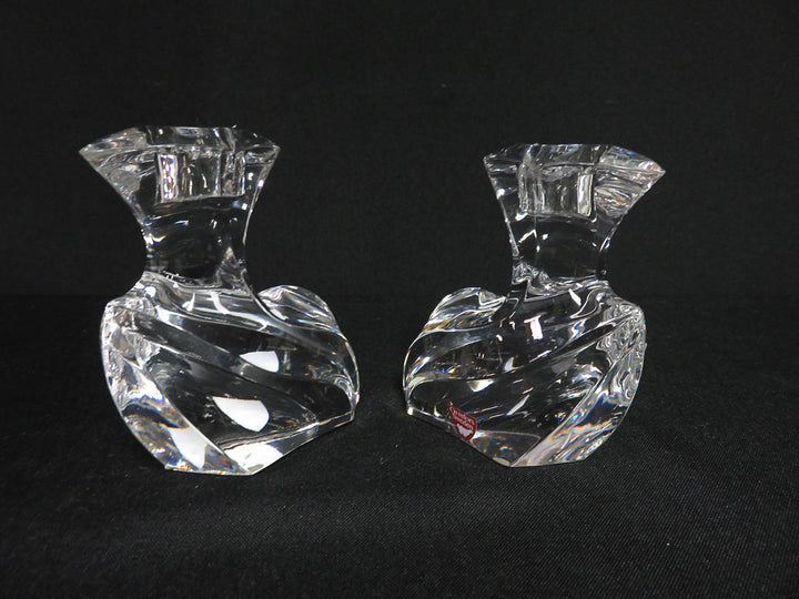 Orrefors "Camee" Candlesticks