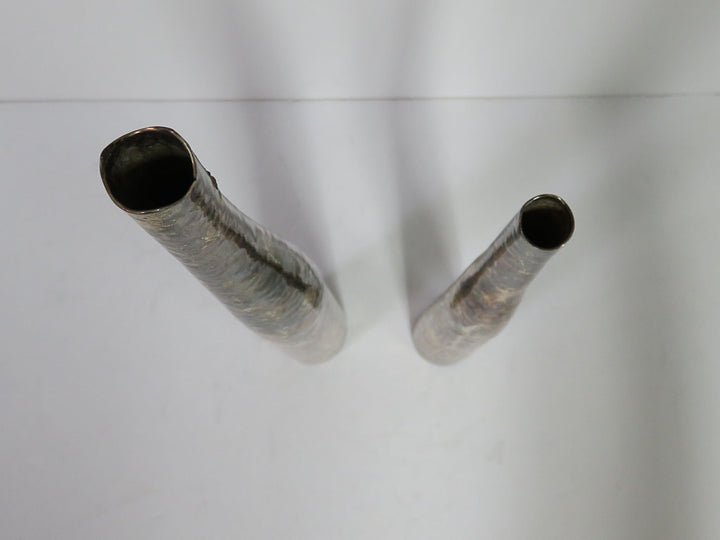 Hammered Metal Vases