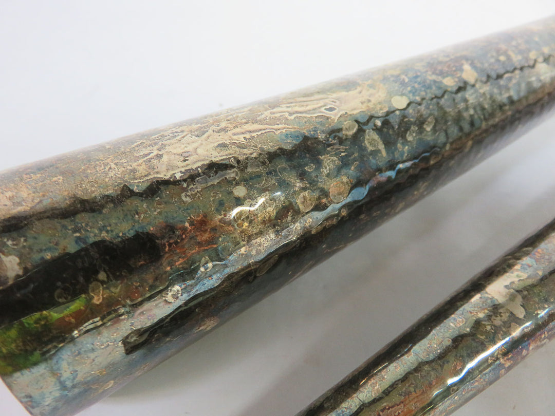 Hammered Metal Vases