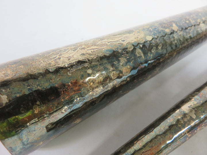 Hammered Metal Vases