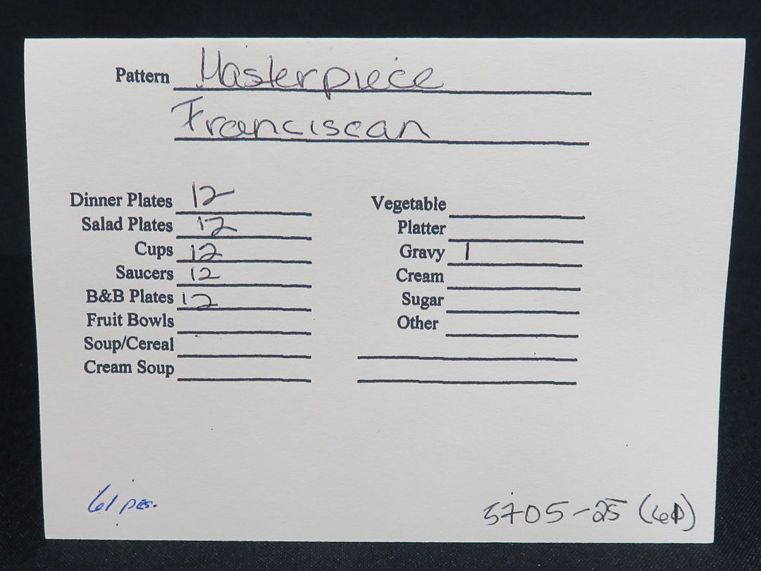 Franciscan China Set