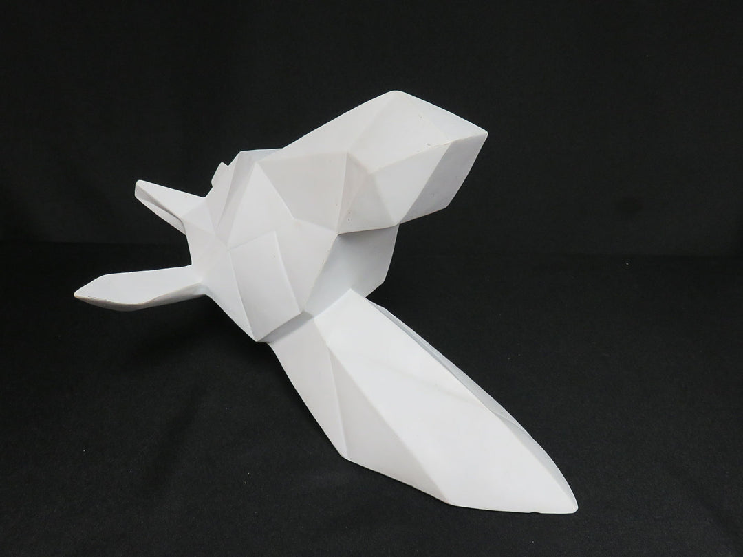 Geometric Deer Head Sculpture