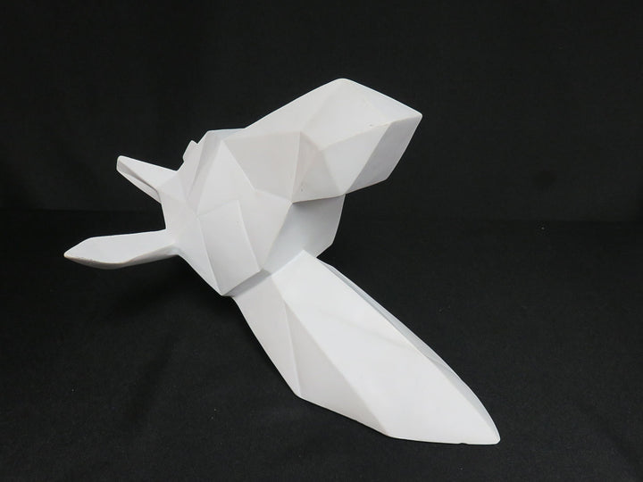 Geometric Deer Head Sculpture