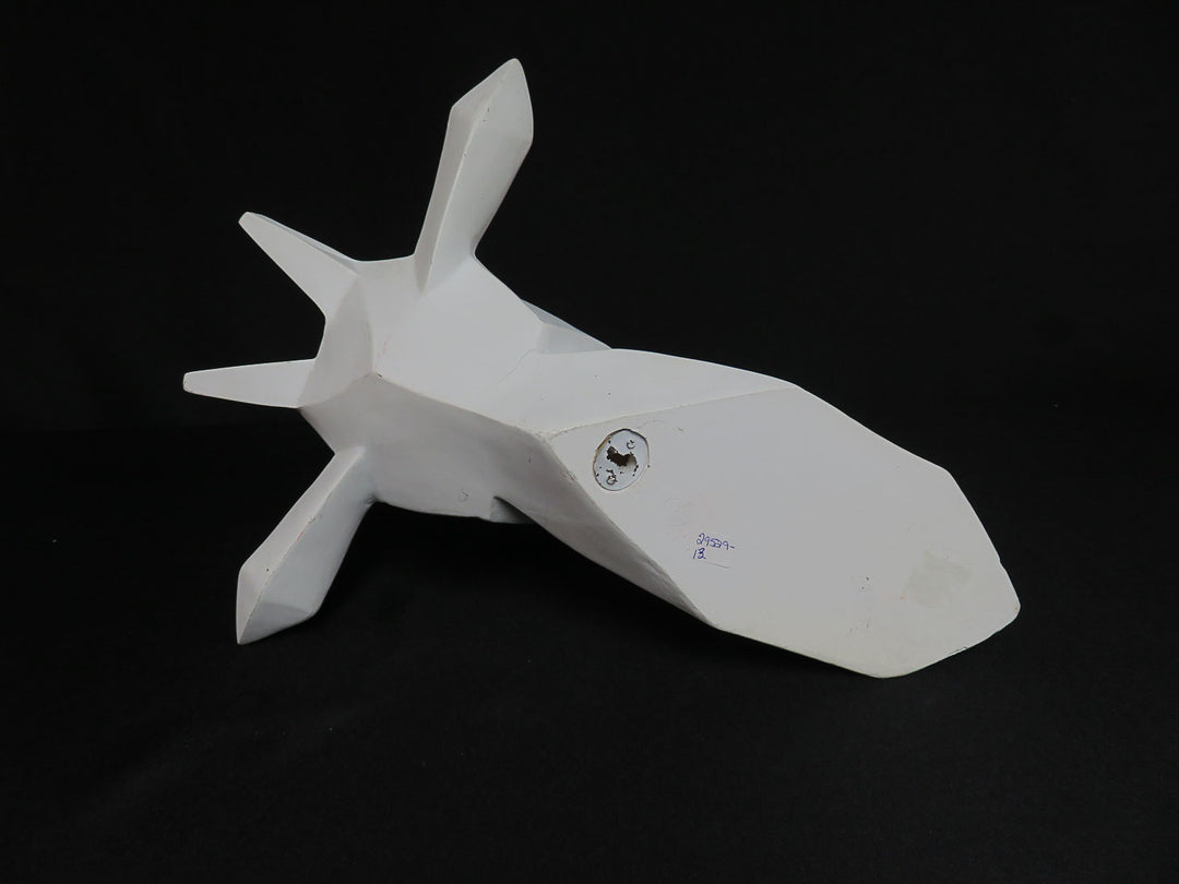 Geometric Deer Head Sculpture