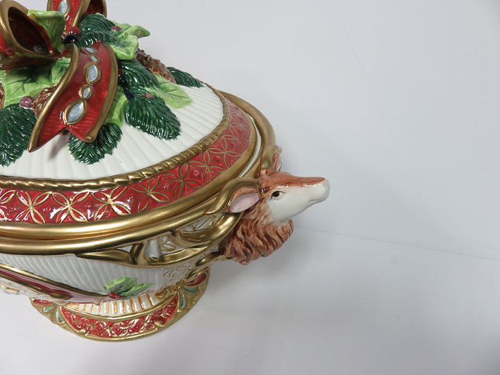Fitz & Floyd Christmas Soup Tureen