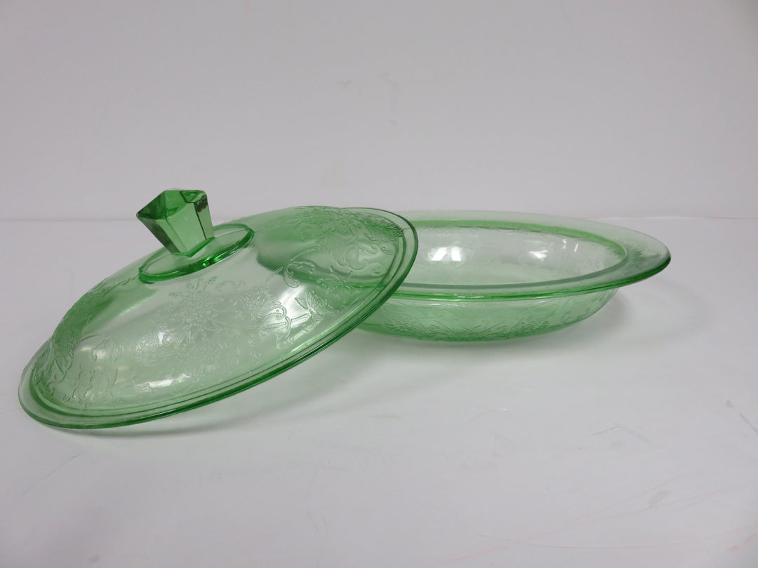 Hazel Atlas Glass Covered Dish