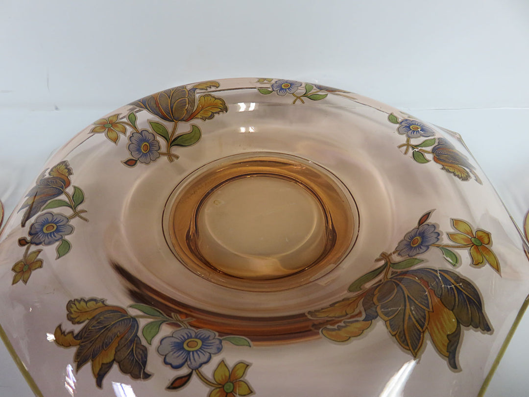 Console Bowl and Candlesticks