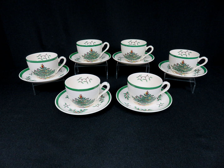 Spode Christmas Coffee Cups and Saucers