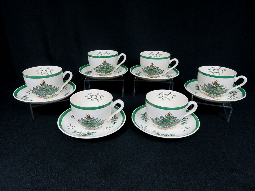 Spode Christmas Coffee Cups and Saucers