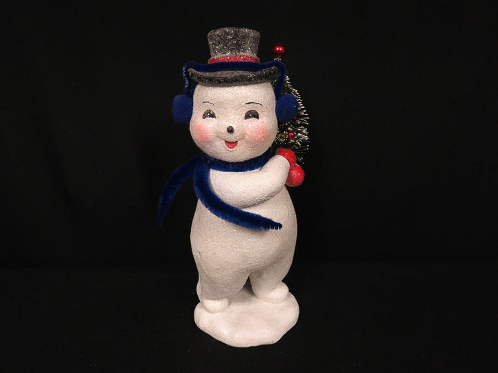 Glittery Snowman with Earmuffs