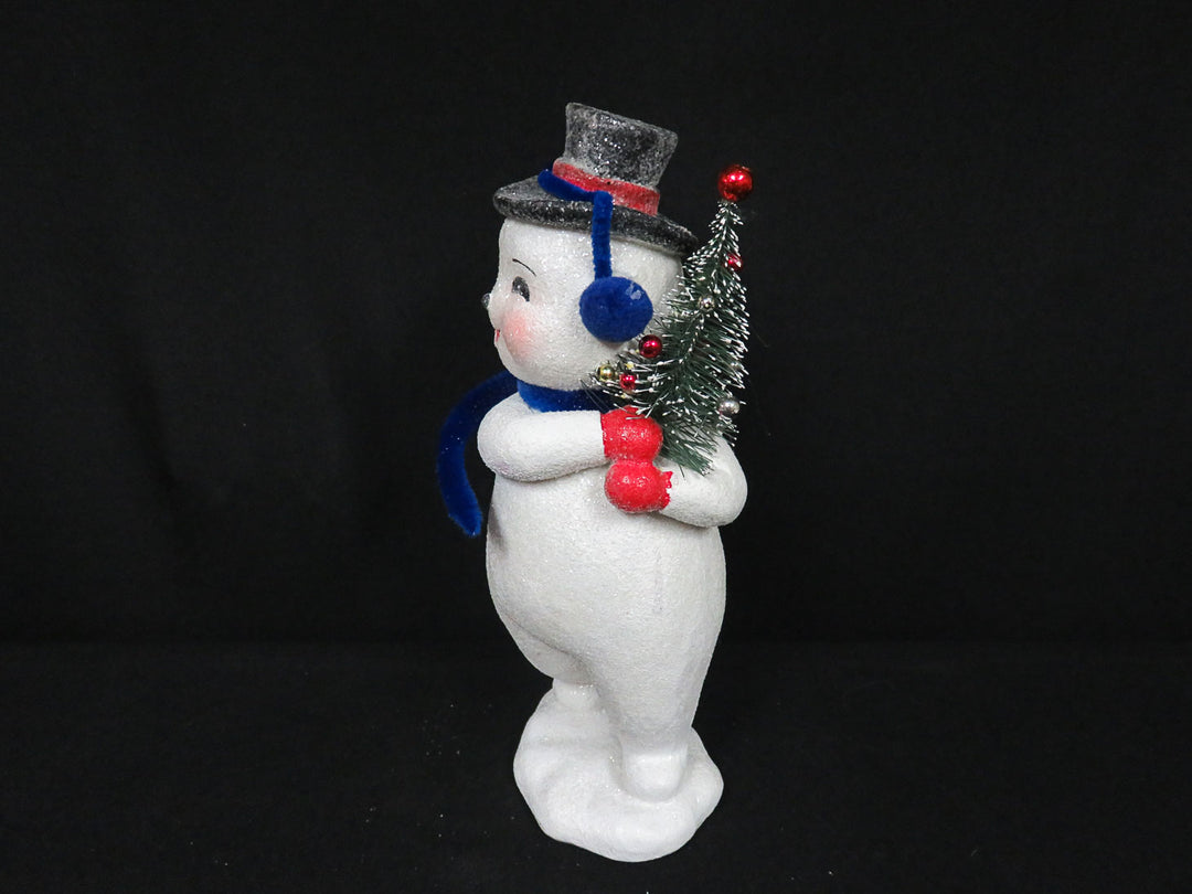 Glittery Snowman with Earmuffs