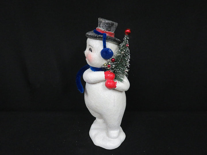 Glittery Snowman with Earmuffs