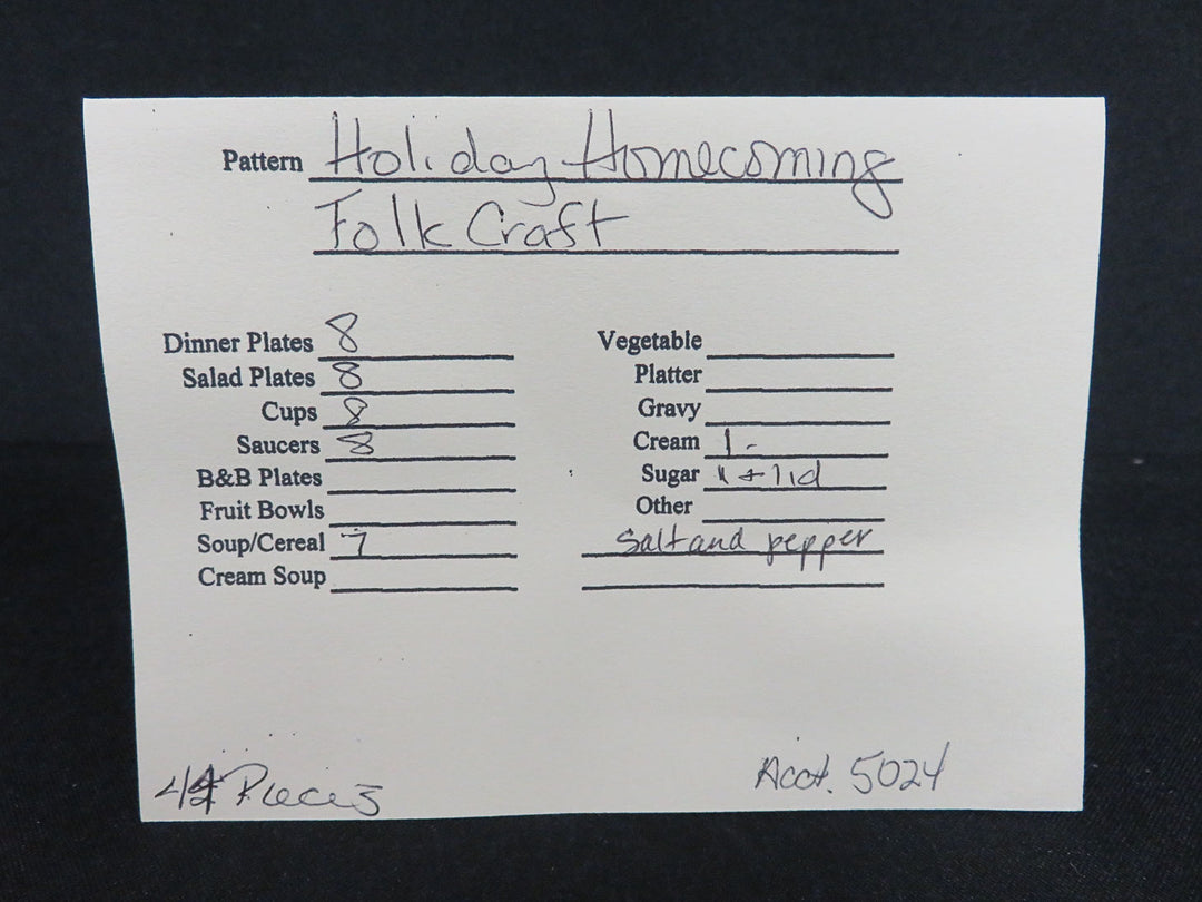 "Holiday Homecoming" Stoneware Set