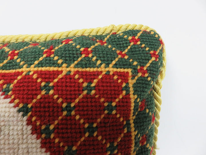 Vintage Angel Needlepoint Pillow