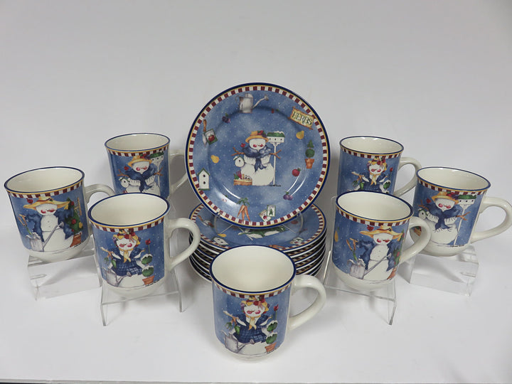 Winter's Garden  Plates & Mug Set
