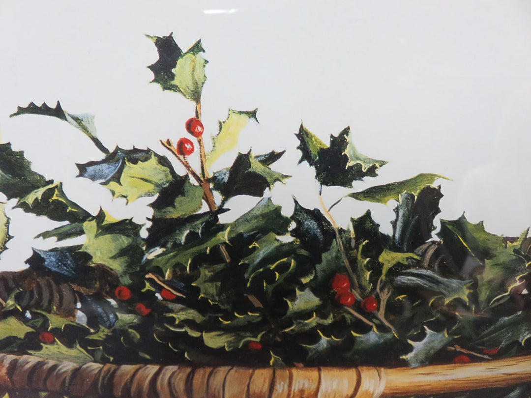 Christmas Holly Print by Camparelli