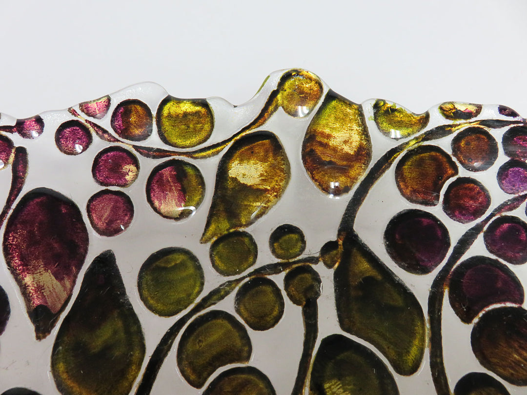 Embossed Glass Centerpiece Bowl