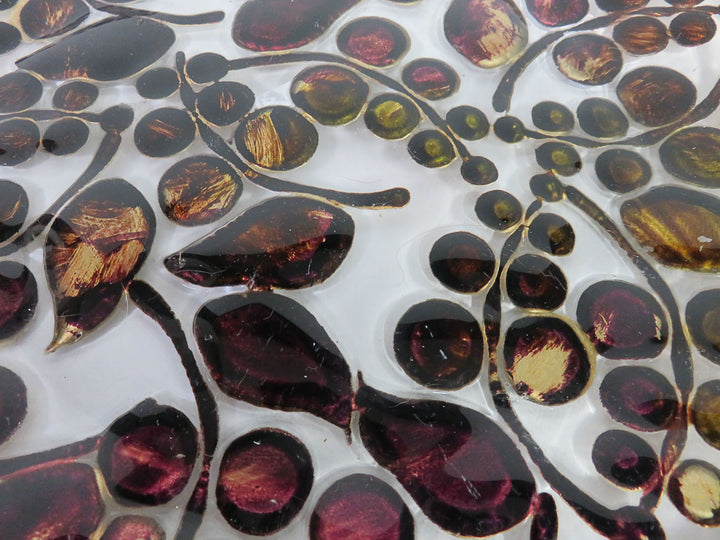 Embossed Glass Centerpiece Bowl