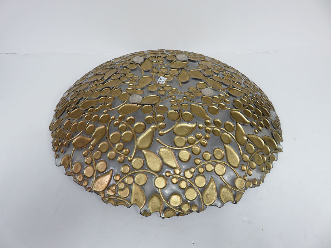 Embossed Glass Centerpiece Bowl