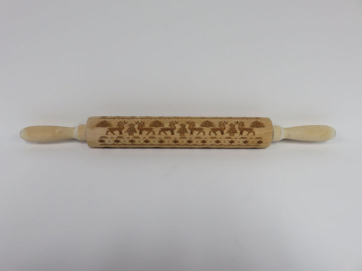 Christmas Wooden Rolling Pin