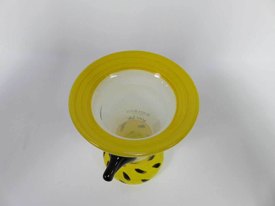 Kosta Boda Yellow and Black Bird