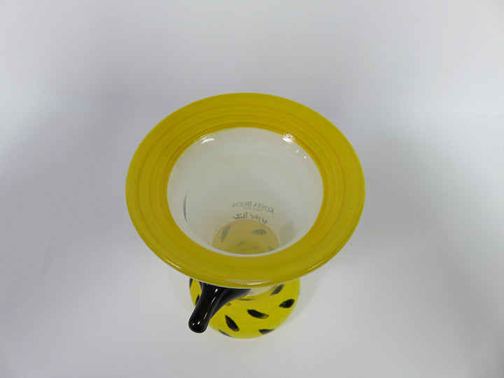 Kosta Boda Yellow and Black Bird