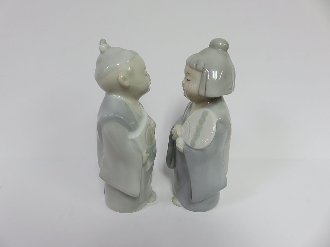 Boy and Girl in Kimonos