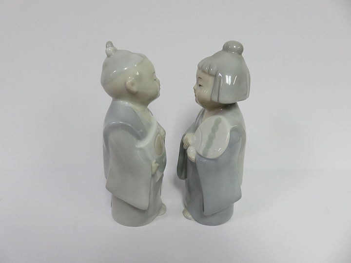 Boy and Girl in Kimonos