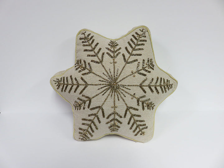 Star Shaped Beaded Pillow