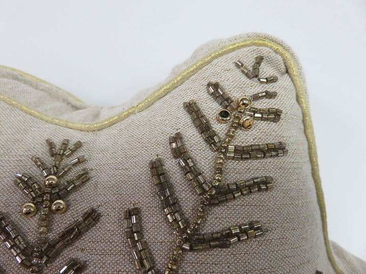 Star Shaped Beaded Pillow