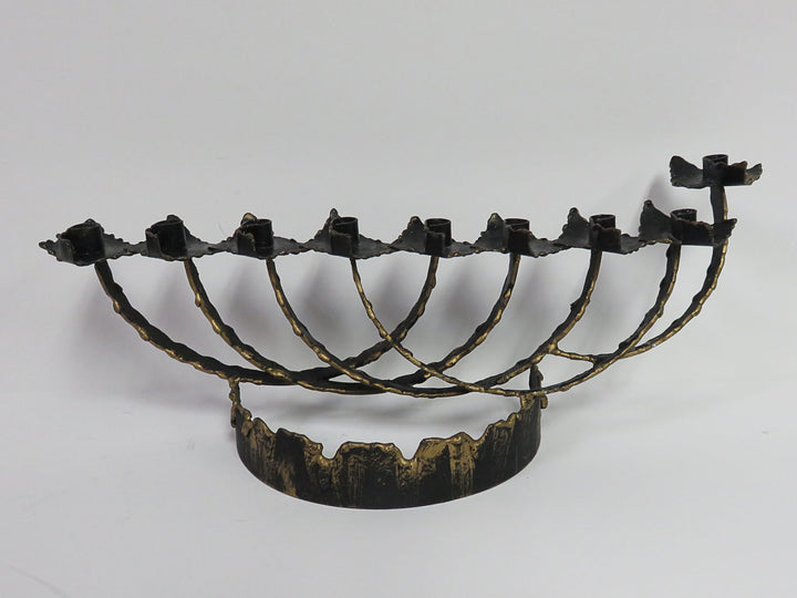 Brutalist  Hanukkah Menorah