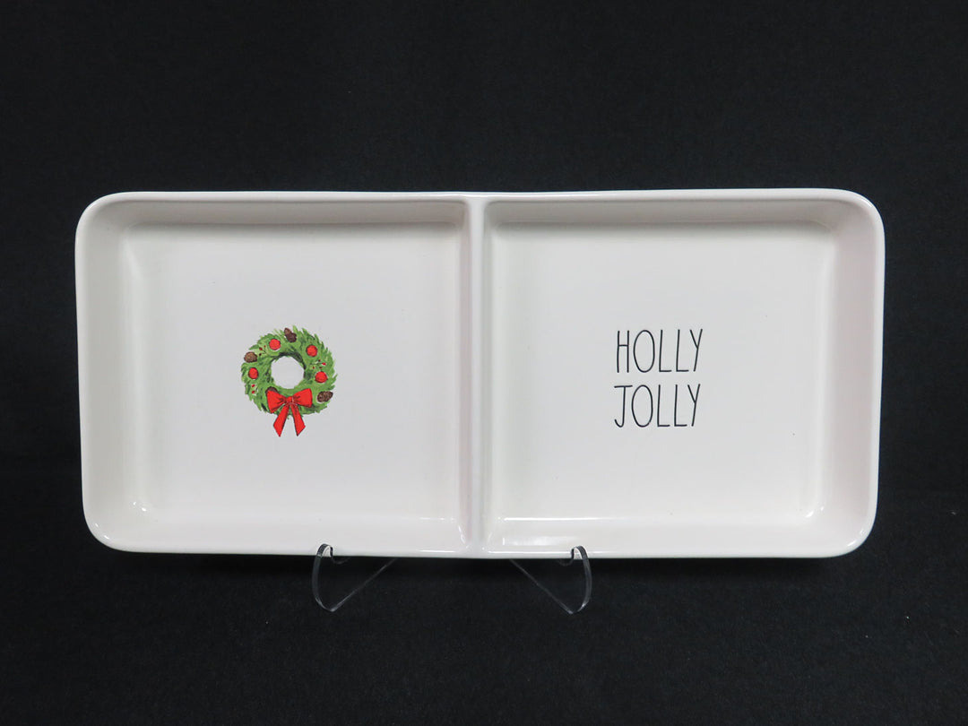 "Holly Jolly"  Divided Dish