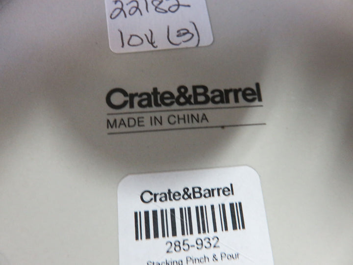 Crate & Barrel Cream & Sugar