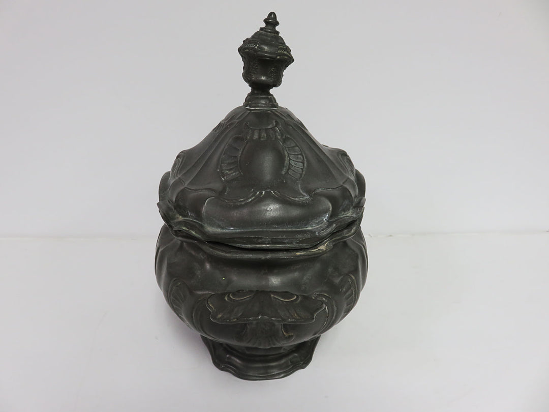 German Antique Pewter Tureen