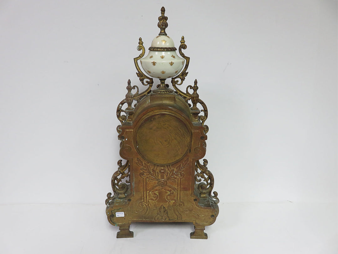 Antique Brass Mantle Clock