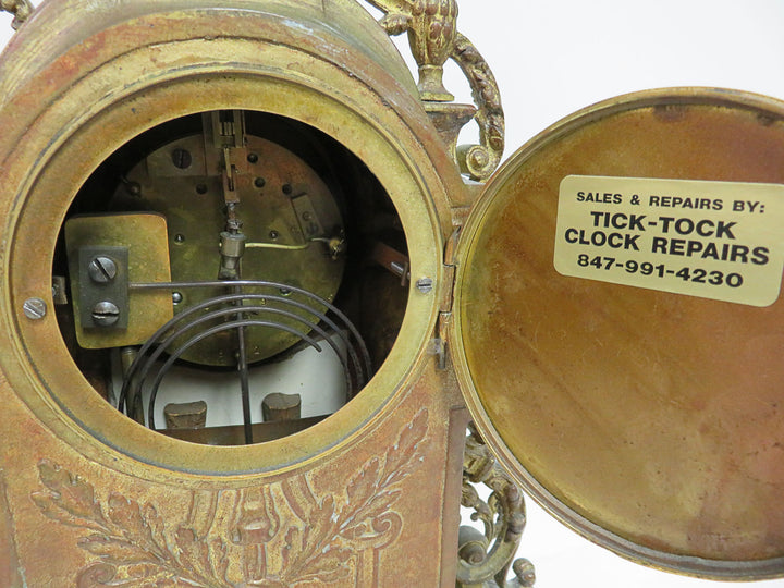Antique Brass Mantle Clock