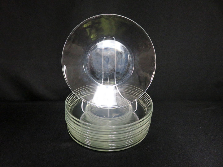 Glass Salad Plate Set