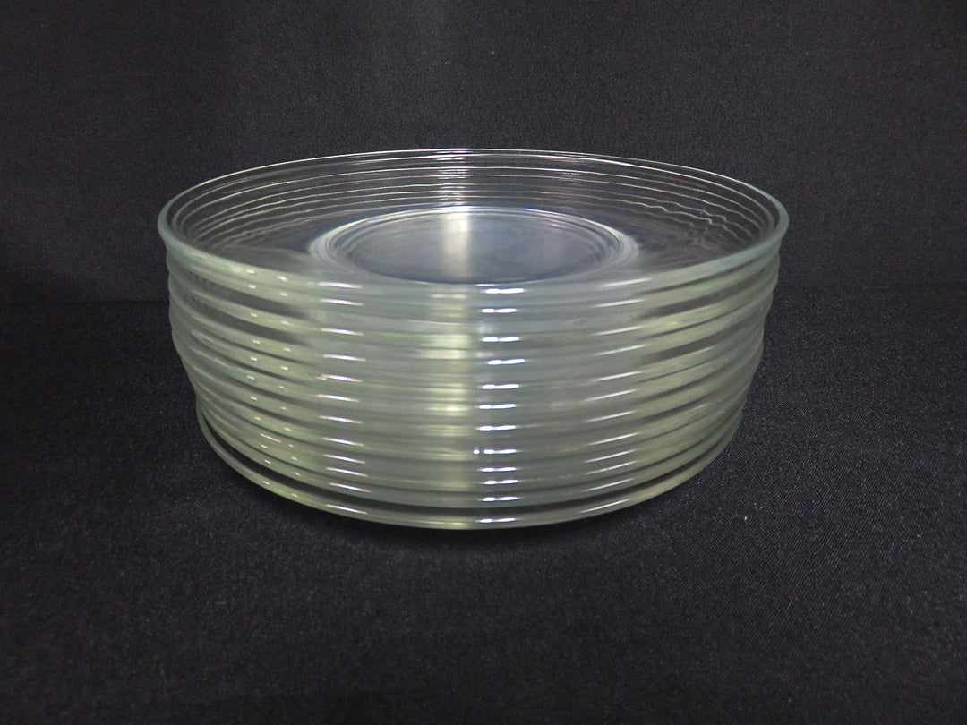 Glass Salad Plate Set