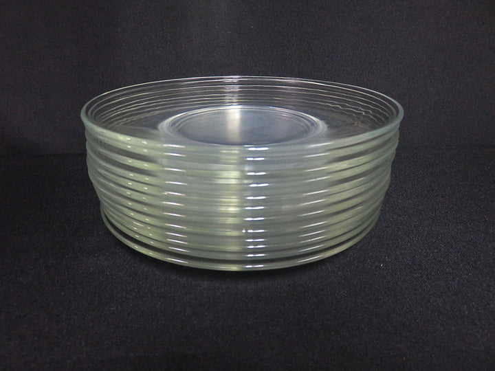 Glass Salad Plate Set