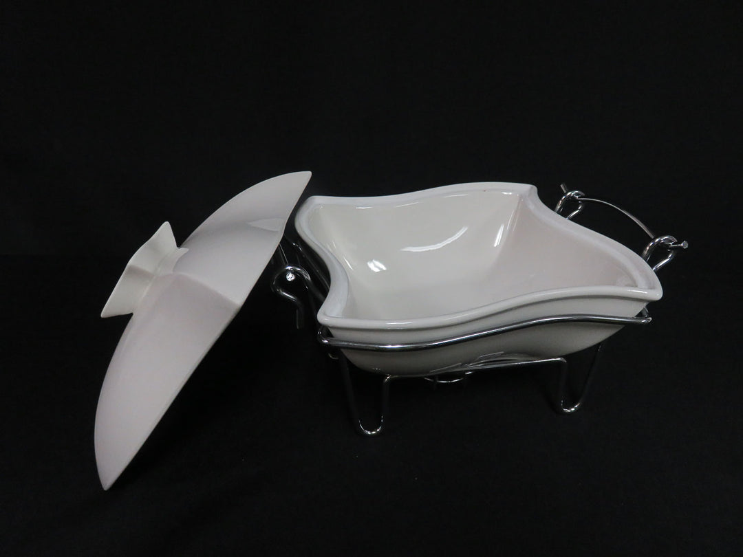 Godinger Covered Dish and Stand