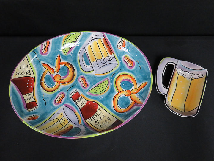 Ceramic Chip & Dip Set