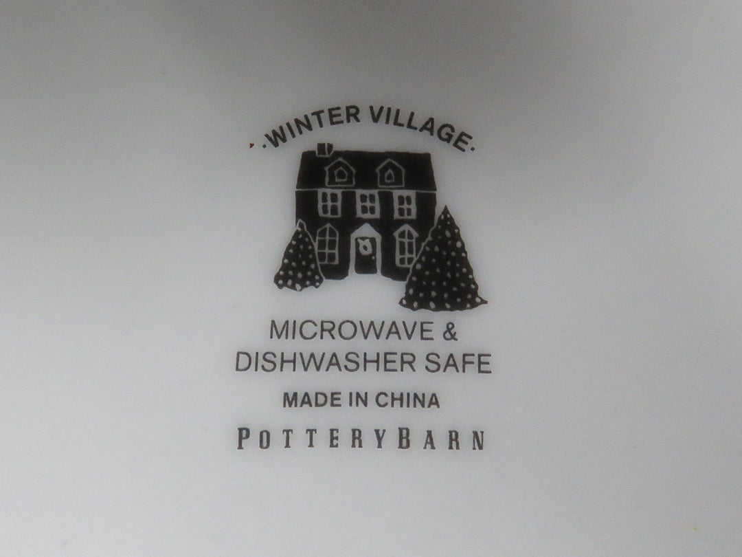Pottery Barn Winter Village Plates