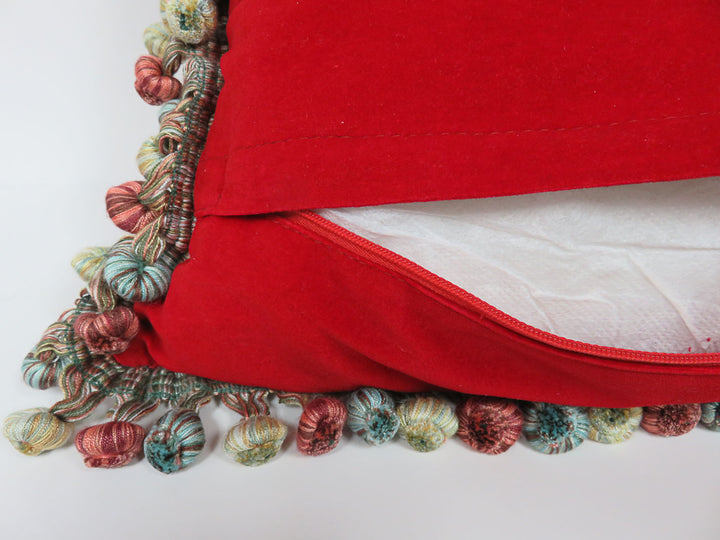 Father Christmas Needlepoint Pillow