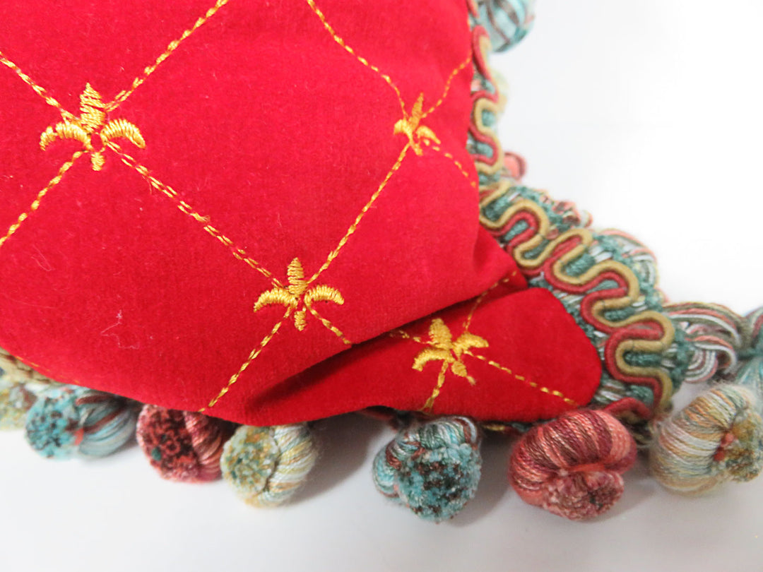 Father Christmas Needlepoint Pillow