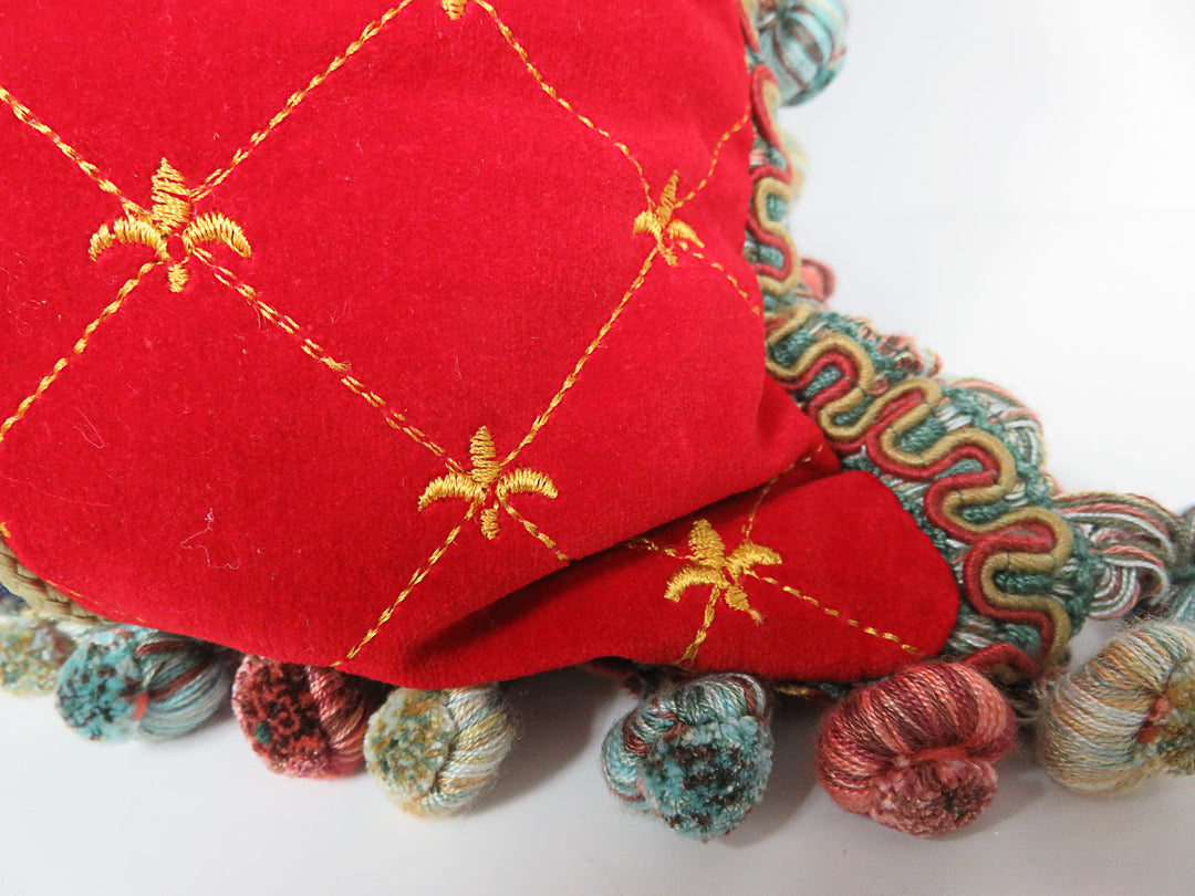 Father Christmas Needlepoint Pillow