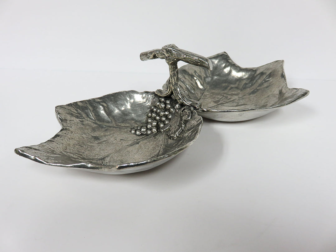 Grape Leaf Divided Dish