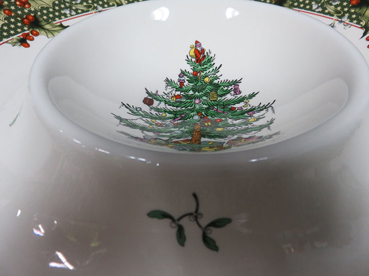 Spode Christmas Tree Chip and Dip