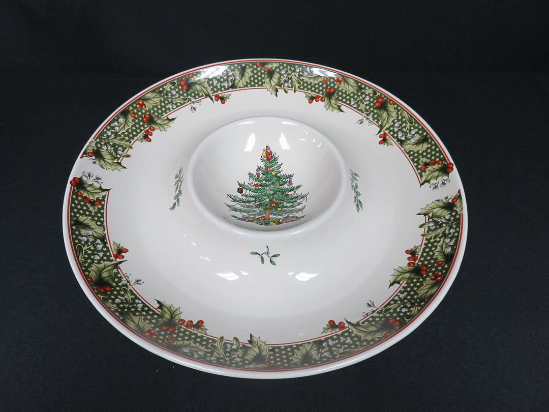Spode Christmas Tree Chip and Dip